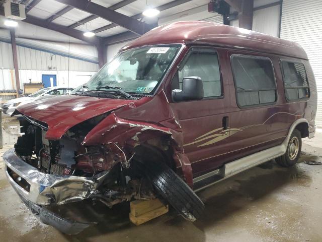 1FDNE1EL7ADA99616 - 2010 FORD ECONOLINE E150 VAN BURGUNDY photo 1