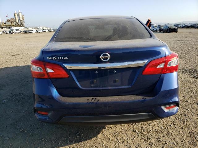 3N1AB7AP9HY290052 - 2017 NISSAN SENTRA S BLUE photo 6