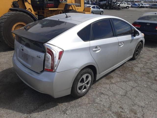 JTDKN3DU1C5515833 - 2012 TOYOTA PRIUS SILVER photo 3