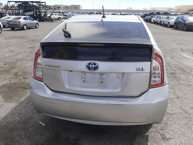 JTDKN3DU1C5515833 - 2012 TOYOTA PRIUS SILVER photo 6