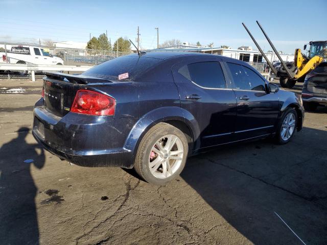 1C3CDZEG8CN276322 - 2012 DODGE AVENGER SXT BLUE photo 3