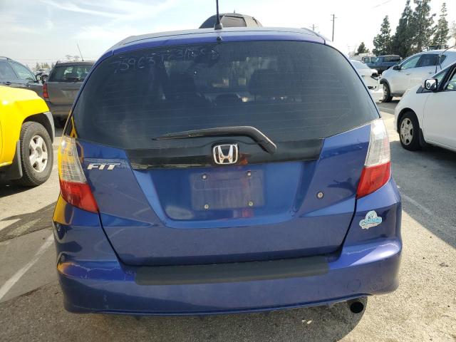 JHMGE8H27AC019888 - 2010 HONDA FIT BLUE photo 6