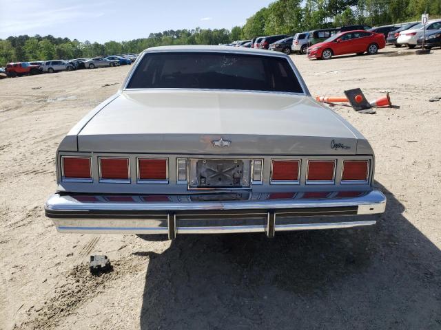 2G1AN69H8E9143186 - 1984 CHEVROLET CAPRICE CLASSIC SILVER photo 6