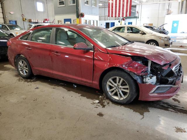 5NPE24AF7GH280412 - 2016 HYUNDAI SONATA SE RED photo 4