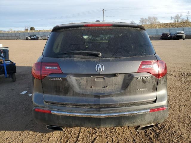 2HNYD2H37CH533815 - 2012 ACURA MDX TECHNOLOGY GRAY photo 6