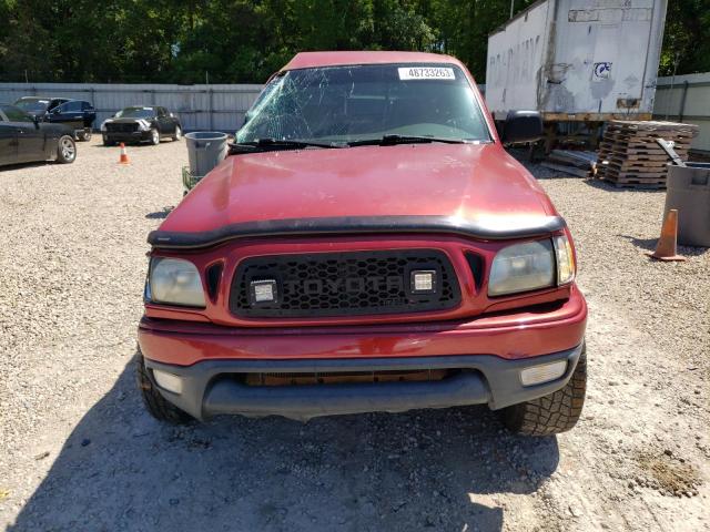 5TEGN92N44Z464797 - 2004 TOYOTA TACOMA DOUBLE CAB PRERUNNER RED photo 5