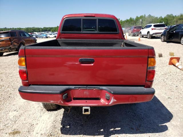 5TEGN92N44Z464797 - 2004 TOYOTA TACOMA DOUBLE CAB PRERUNNER RED photo 6
