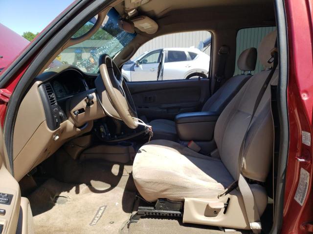 5TEGN92N44Z464797 - 2004 TOYOTA TACOMA DOUBLE CAB PRERUNNER RED photo 7