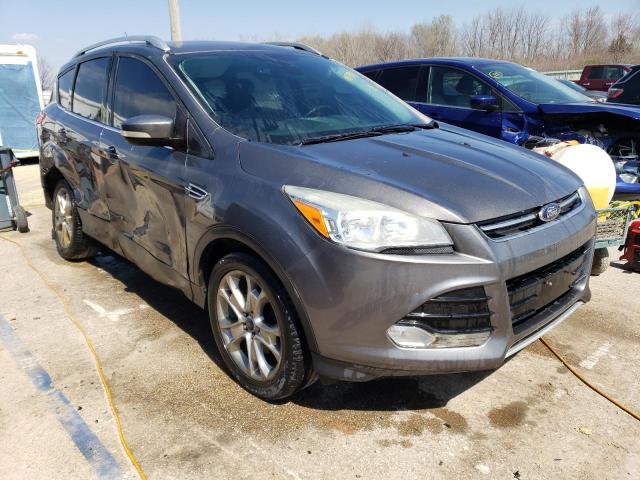 1FMCU9JXXEUB40988 - 2014 FORD ESCAPE TITANIUM GRAY photo 4