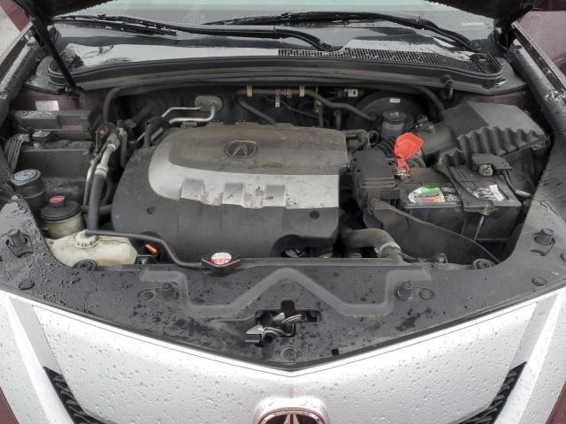 2HNYB1H42BH500597 - 2011 ACURA ZDX TECHNOLOGY BURGUNDY photo 12