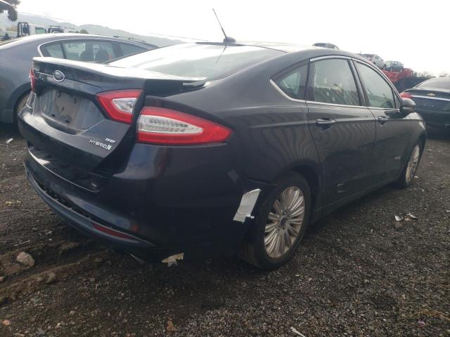 3FA6P0LU3FR118966 - 2015 FORD FUSION SE HYBRID BLUE photo 3