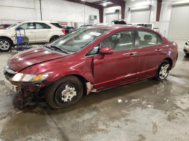 19XFA16599E023118 - 2009 HONDA CIVIC LX MAROON photo 1