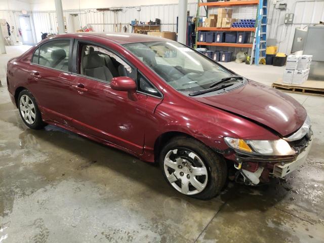 19XFA16599E023118 - 2009 HONDA CIVIC LX MAROON photo 4