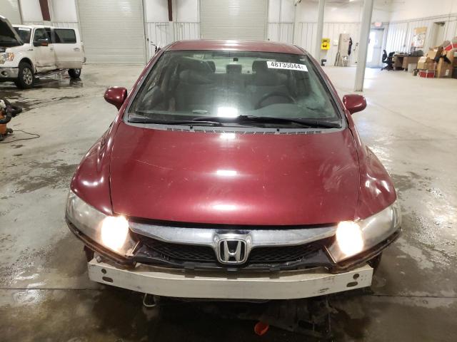 19XFA16599E023118 - 2009 HONDA CIVIC LX MAROON photo 5