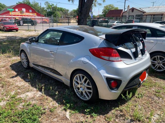 KMHTC6AEXFU222804 - 2015 HYUNDAI VELOSTER TURBO SILVER photo 3