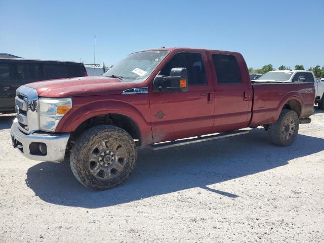 1FT8W3BT9DEB51261 - 2013 FORD F350 SUPER DUTY MAROON photo 1