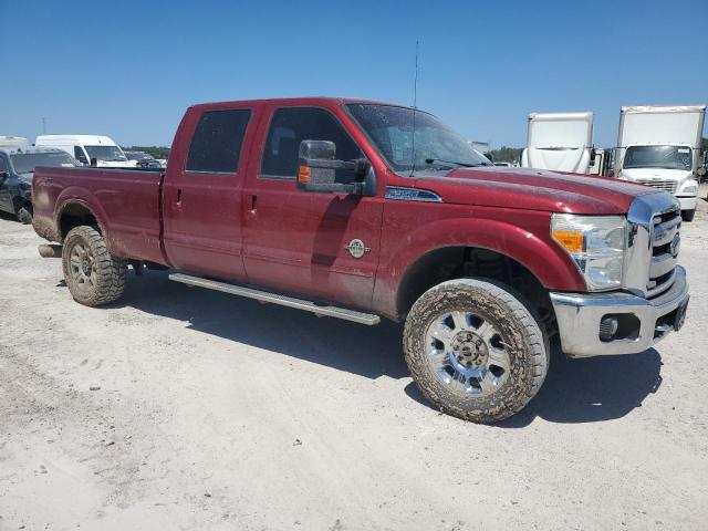 1FT8W3BT9DEB51261 - 2013 FORD F350 SUPER DUTY MAROON photo 4