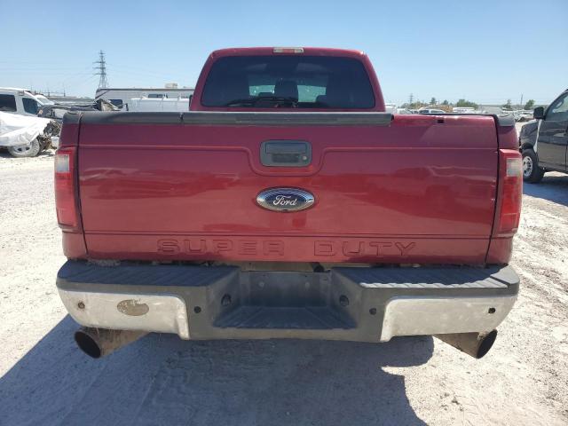 1FT8W3BT9DEB51261 - 2013 FORD F350 SUPER DUTY MAROON photo 6