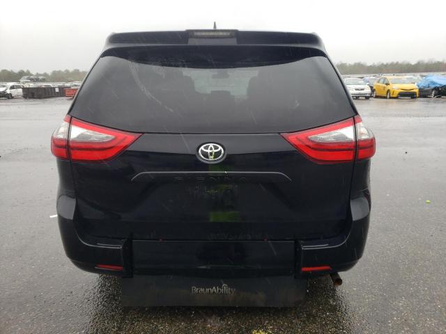 5TDZZ3DC6LS068422 - 2020 TOYOTA SIENNA L BLACK photo 6