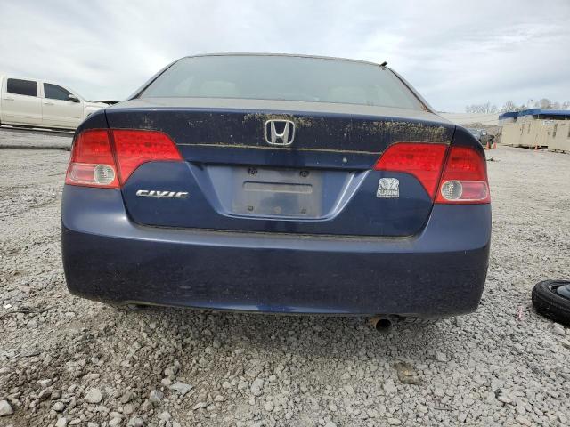 1HGFA16877L013865 - 2007 HONDA CIVIC EX BLUE photo 6