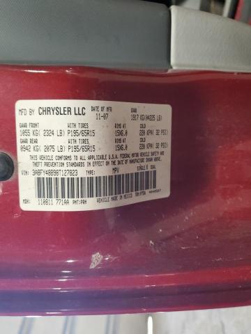 3A8FY48B98T127823 - 2008 CHRYSLER PT CRUISER RED photo 13