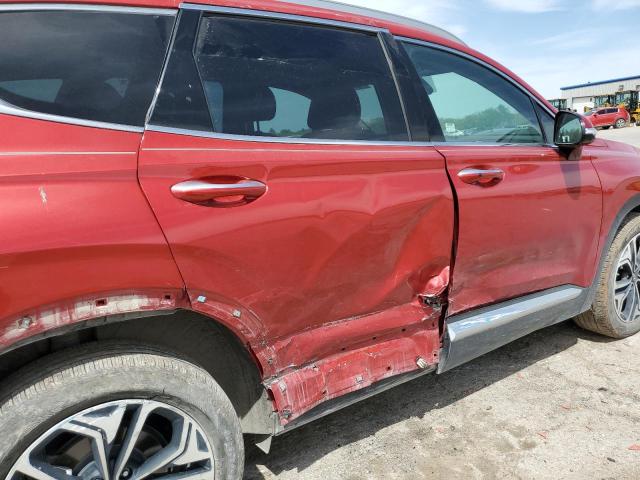 5NMS53AA6KH058569 - 2019 HYUNDAI SANTA FE LIMITED RED photo 10