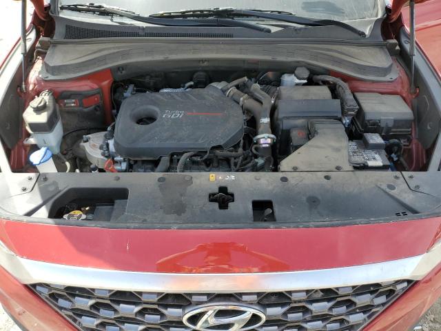 5NMS53AA6KH058569 - 2019 HYUNDAI SANTA FE LIMITED RED photo 11