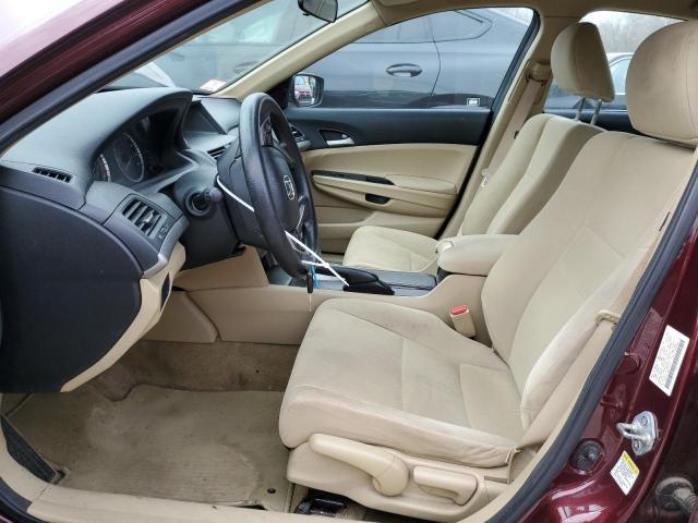 1HGCP2F37BA115375 - 2011 HONDA ACCORD LX MAROON photo 7