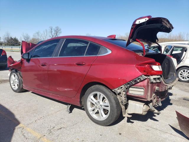 1G1BE5SM8H7133849 - 2017 CHEVROLET CRUZE LT RED photo 2