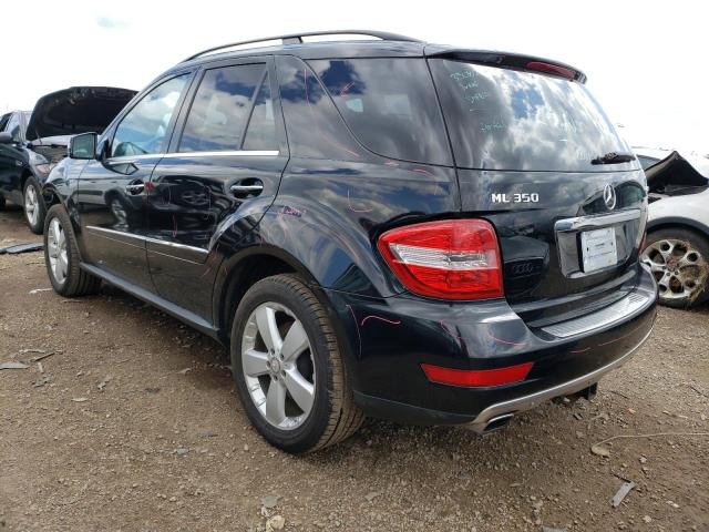 4JGBB8GB7BA687950 - 2011 MERCEDES-BENZ ML 350 4MATIC BLACK photo 2