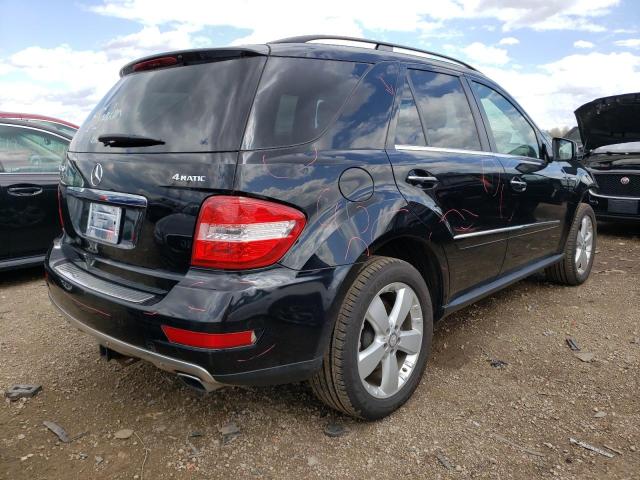 4JGBB8GB7BA687950 - 2011 MERCEDES-BENZ ML 350 4MATIC BLACK photo 3