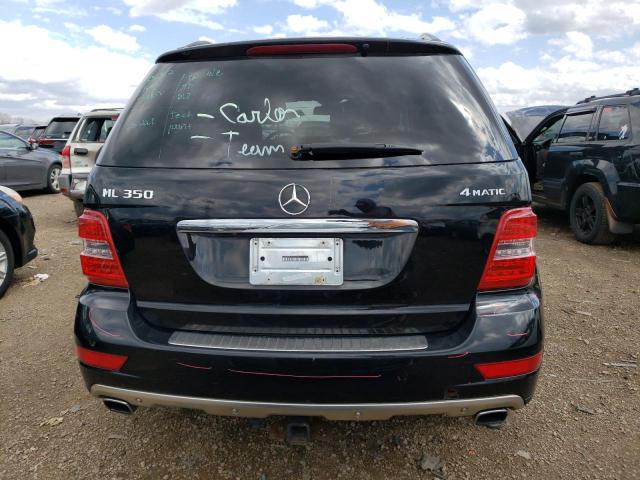 4JGBB8GB7BA687950 - 2011 MERCEDES-BENZ ML 350 4MATIC BLACK photo 6