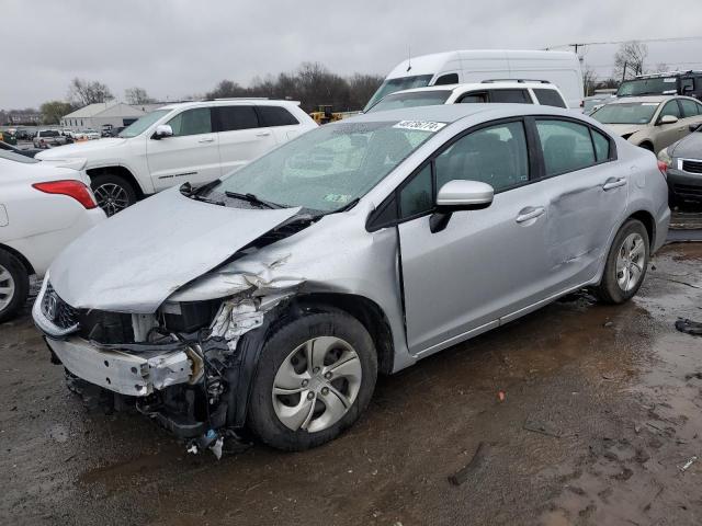 2HGFB2F58FH562222 - 2015 HONDA CIVIC LX SILVER photo 1