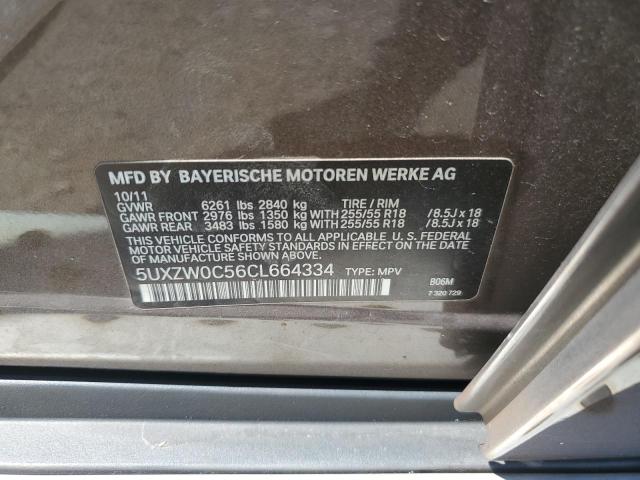 5UXZW0C56CL664334 - 2012 BMW X5 XDRIVE35D GOLD photo 13