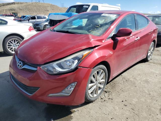 KMHDH4AE6EU180074 - 2014 HYUNDAI ELANTRA SE MAROON photo 1