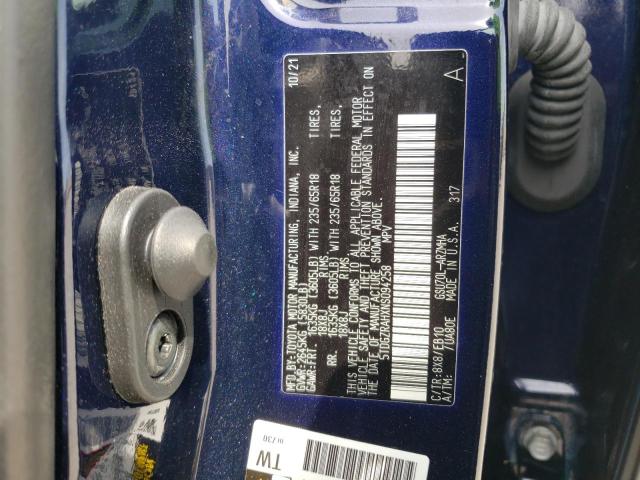 5TDGZRAHXNS094258 - 2022 TOYOTA HIGHLANDER XLE 蓝色 照片 13