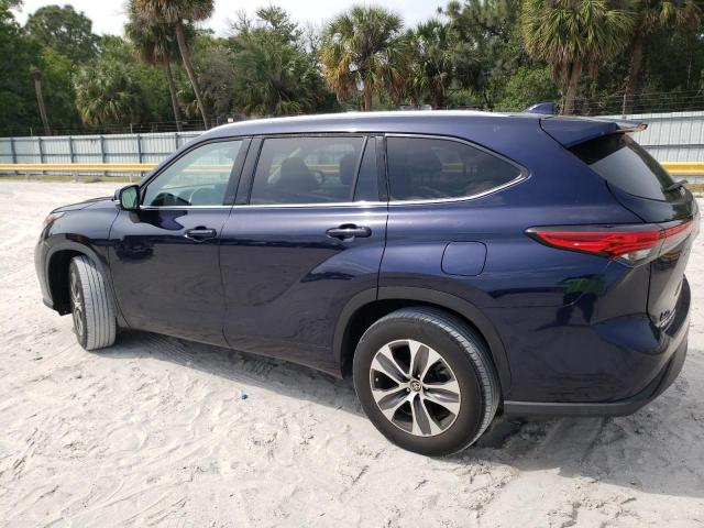 5TDGZRAHXNS094258 - 2022 TOYOTA HIGHLANDER XLE 蓝色 照片 2