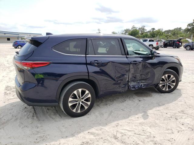 5TDGZRAHXNS094258 - 2022 TOYOTA HIGHLANDER XLE 蓝色 照片 3