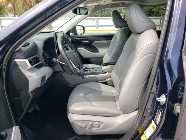5TDGZRAHXNS094258 - 2022 TOYOTA HIGHLANDER XLE 蓝色 照片 7