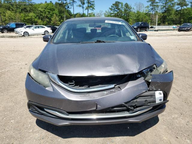 19XFB2F54FE021274 - 2015 HONDA CIVIC LX GRAY photo 5