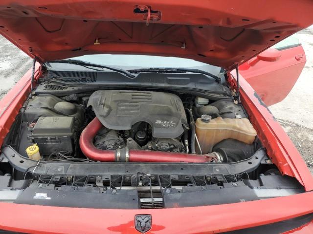 2C3CDYAG0DH646317 - 2013 DODGE CHALLENGER SXT RED photo 11