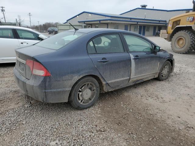 JHMFA3F21AS001289 - 2010 HONDA CIVIC HYBRID BLUE photo 3