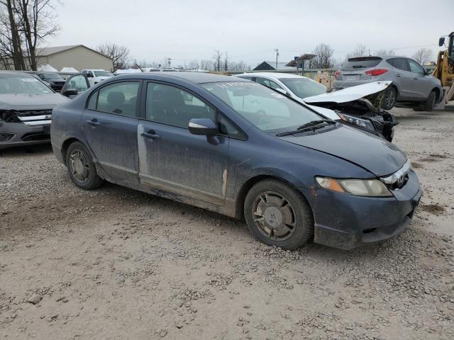 JHMFA3F21AS001289 - 2010 HONDA CIVIC HYBRID BLUE photo 4