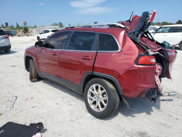 1C4PJLCBXFW517581 - 2015 JEEP CHEROKEE LATITUDE RED photo 2