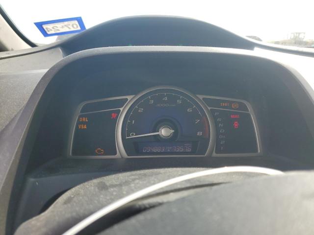 19XFA1F99AE032313 - 2010 HONDA CIVIC EXL ვერცხლისფერი ფოტო 9