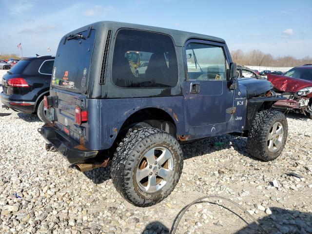 1J4FA39S82P734337 - 2002 JEEP WRANGLER / X BLUE photo 3