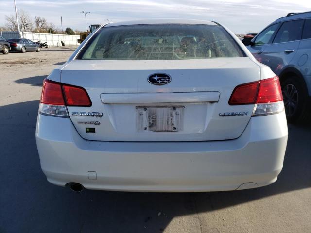 4S3BMCC62A3224742 - 2010 SUBARU LEGACY 2.5I PREMIUM WHITE photo 6