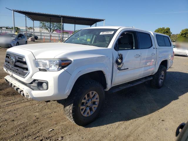 3TMCZ5AN9KM224278 - 2019 TOYOTA TACOMA DOUBLE CAB WHITE photo 1