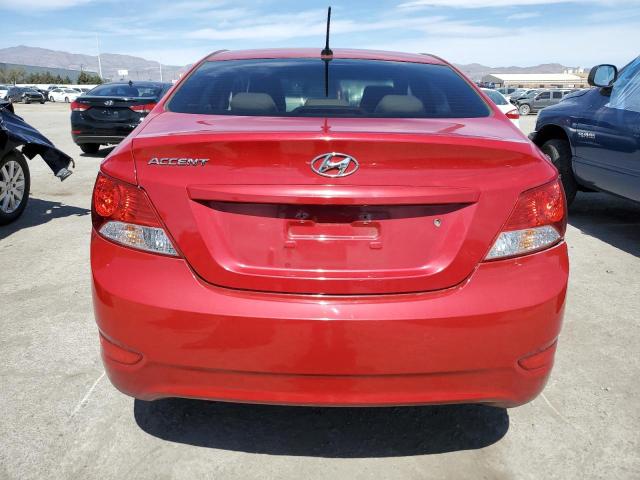 KMHCU4AEXDU327065 - 2013 HYUNDAI ACCENT GLS RED photo 6