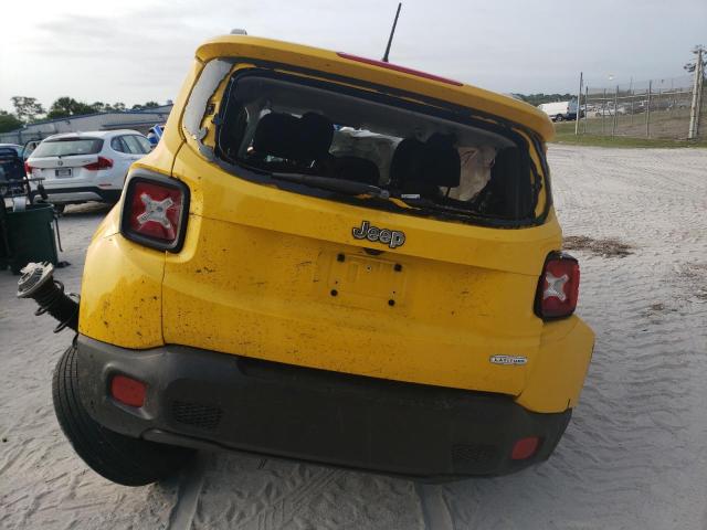 ZACCJABT8GPE12694 - 2016 JEEP RENEGADE LATITUDE YELLOW photo 6